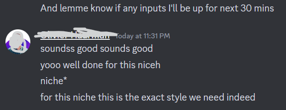 Client testimonial screenshot 5